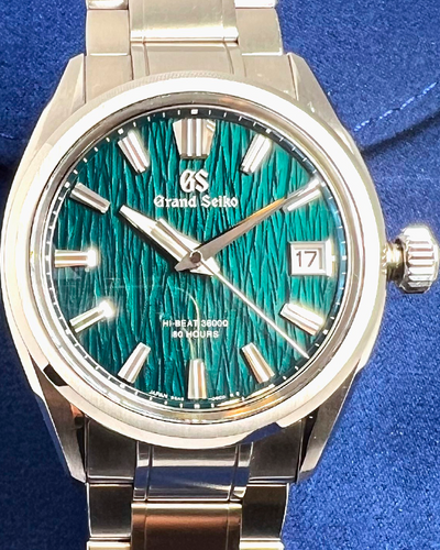 Grand Seiko Evolution 9 40MM Green Birch Dial Steel Bracelet (SLHG011)