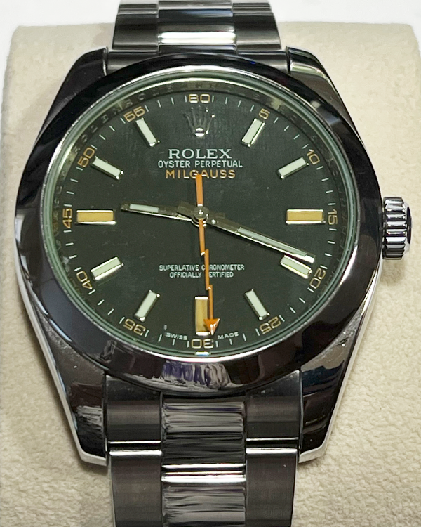 Rolex Milgauss 40MM Black Dial Oyster Bracelet (116400GV)