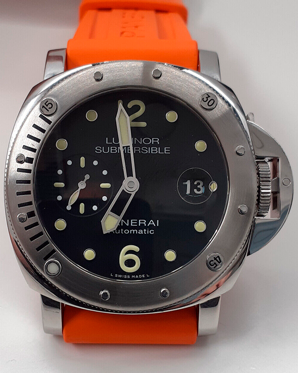 Panerai Luminor Submersible 44MM Black Dial Rubber Strap (PAM01024)