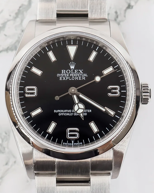 2007 (Z Serial) Rolex Explorer 36MM Black Dial Oyster Bracelet (114270)