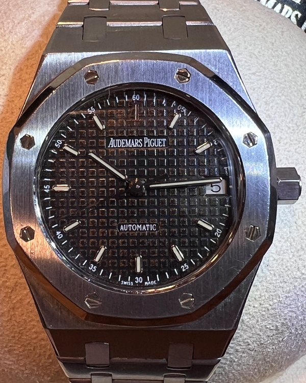 2002 Audemars Piguet Royal Oak 36MM Black Dial Steel Bracelet (14790ST)