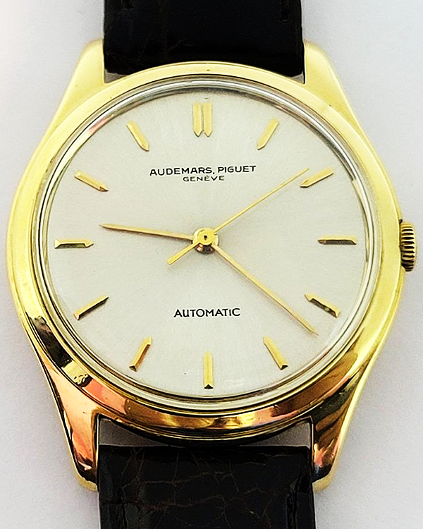 Rare Audemars Piguet Vintage 18K Gold 35MM Off-White Dial Aftermarket ...