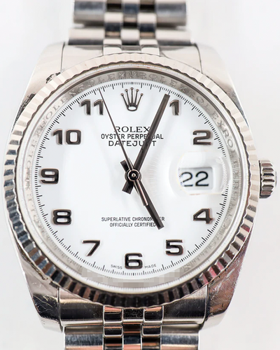 2008 (M Serial) Rolex Datejust 36MM White Dial Jubilee Bracelet (116234)