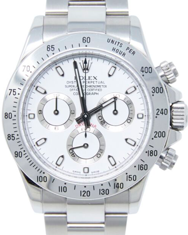 Rolex Cosmograph Daytona 40MM White Dial Steel Bracelet (116520)