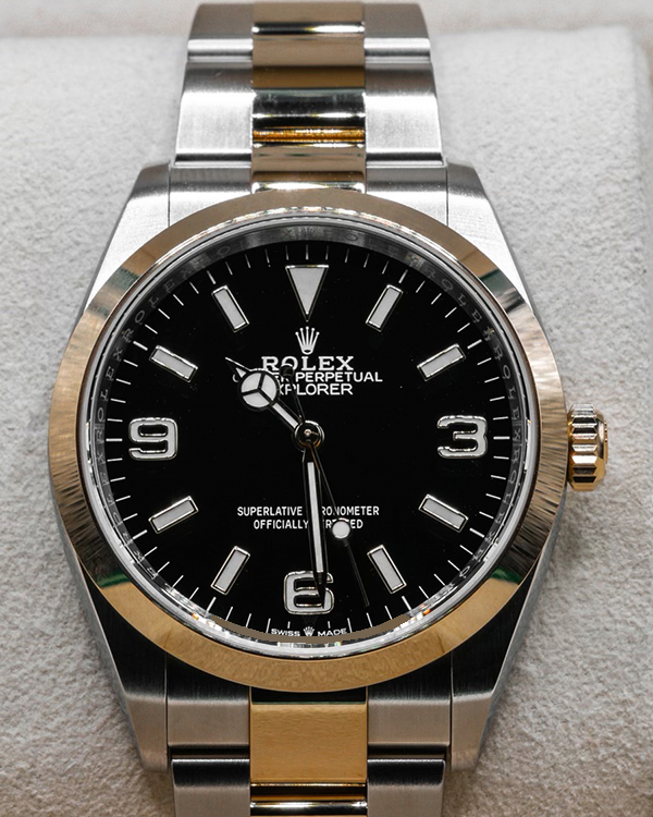 2021 Rolex Explorer 36MM Black Dial Two-Tone Oyster Bracelet (124273 ...