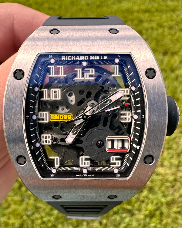 2018 Richard Mille RM 029 48MM Skeleton Dial Rubber Strap (RM029)