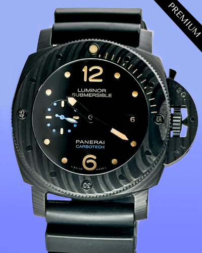 2016 Panerai Luminor Submersible 1950 3 Days Automatic 47MM Black Dial Rubber Strap (PAM00616)