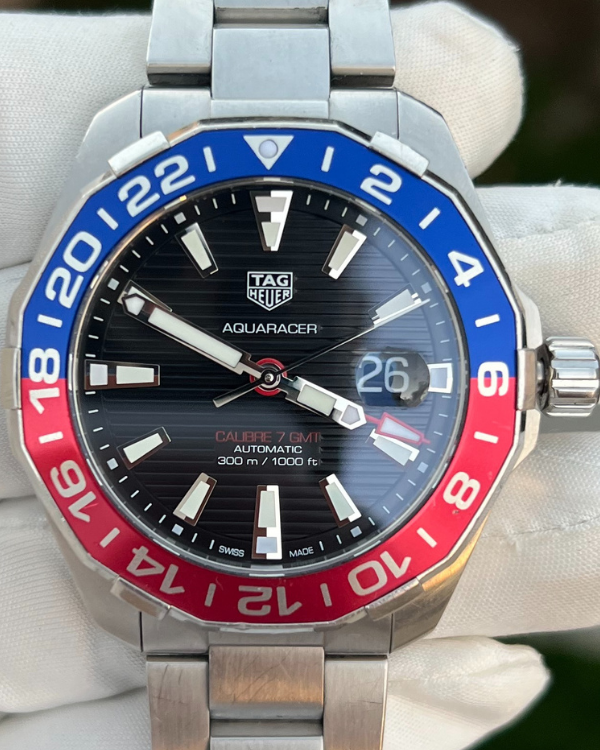 2018 TAG Heuer Aquaracer 43MM Black Dial Steel Bracelet (WAY201F.BA0927)