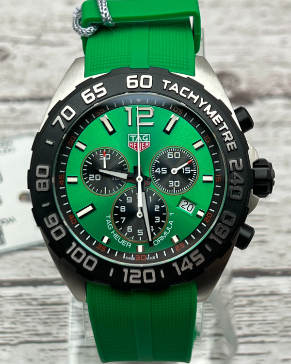 TAG Heuer Formula 1 43MM Strap Steel Green Dial (CAZ101AP.FT8056)