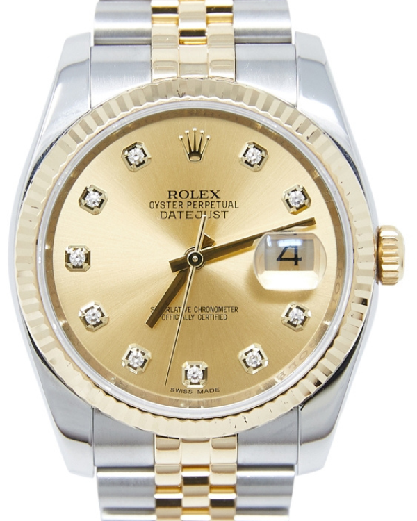 Rolex Datejust 36MM Champagne Dial Two-Tone Jubilee Bracelet (116233)