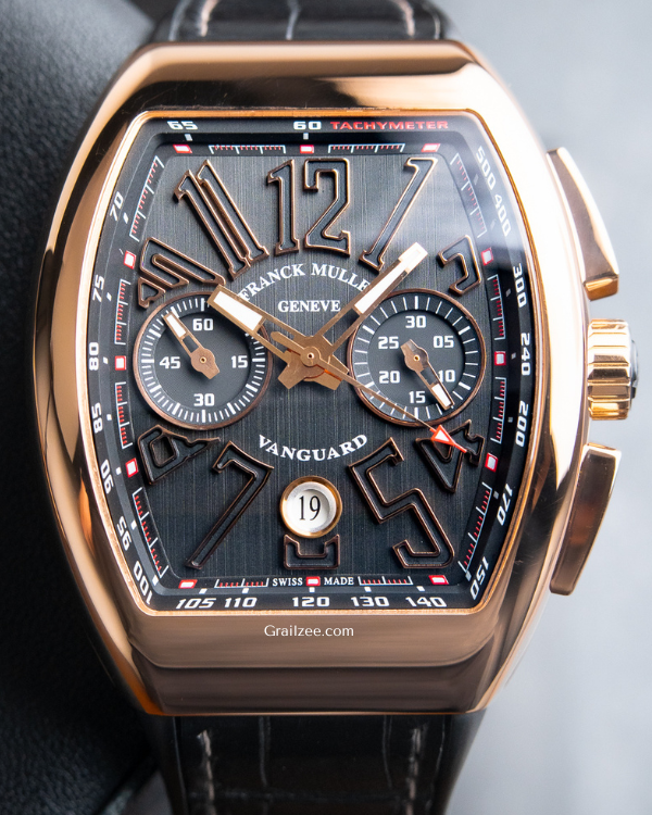 Franck Muller Vanguard Chronograph Automatic Rose Gold Gray Dial 45MM (V 45 CC DT 5N NR)