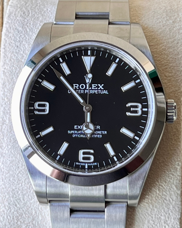 2018 Rolex Explorer Oystersteel Black Dial (214270)