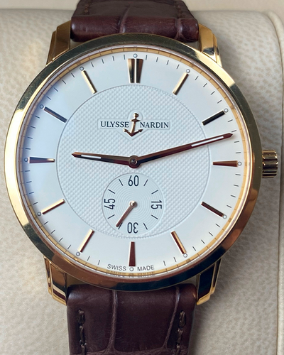 2019 Ulysse Nardin Classico Erotic 39MM Eggshell Dial Leather Strap (8206-158)
