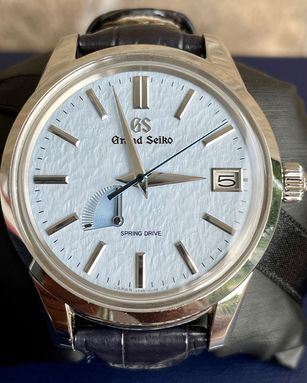 2022 Grand Seiko Sport Elegance Collection Steel Blue "Snowflake" Dial (SBGA407G)