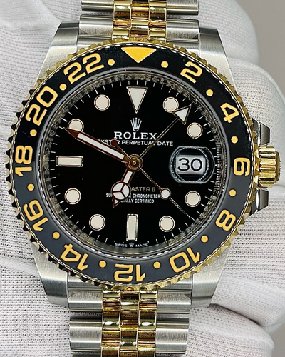 Rolex GMT-Master II 40MM Black Dial Two-Tone Jubilee Bracelet (126713GRNR)