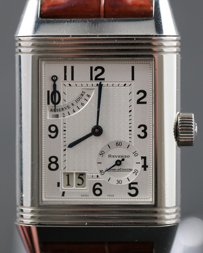 2007 Jaeger Le-Coultre Reverso 29.5X46MM Silver Dial Leather Strap (240.8.15/Q3008420)