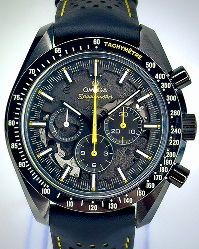 2019 Omega Speedmaster Dark Side Of The Moon Chronograph "Apollo 8" 44.25MM Black Dial Leather Strap (311.92.44.30.01.001)