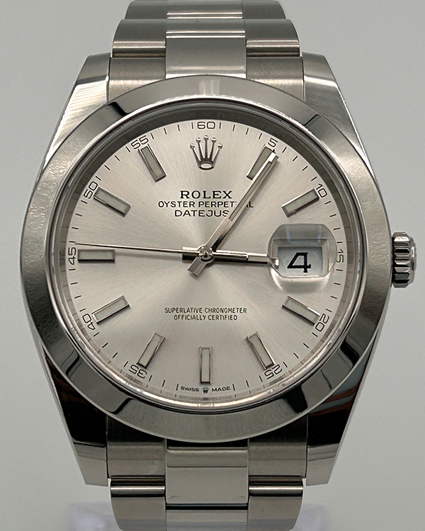 2022 Rolex Datejust 41 Oystersteel Silver Dial (126300)