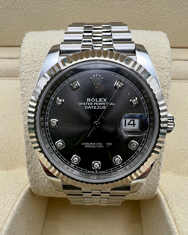 2021 Rolex Datejust 41 Jubilee Black Diamond Dial (126334)