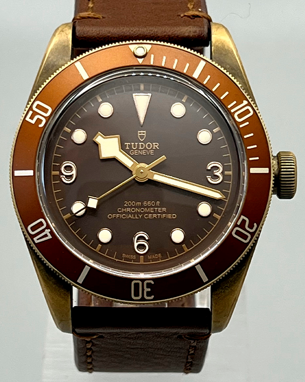 No Reserve - 2019 Tudor Heritage Black Bay Bronze 43MM Brown Dial Leather Strap (79250BM)