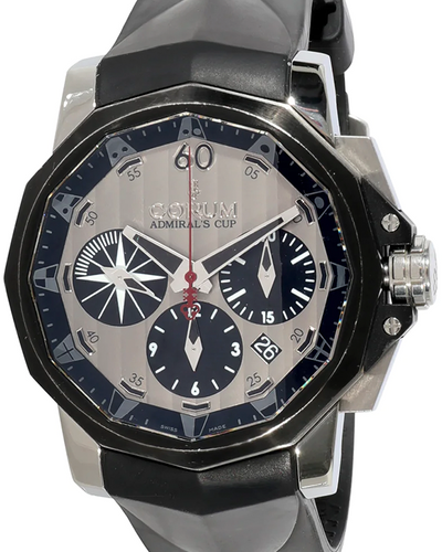 2010 Corum Admiral Cup Challenger 44MM Grey Dial Rubber Strap (753.671.98)