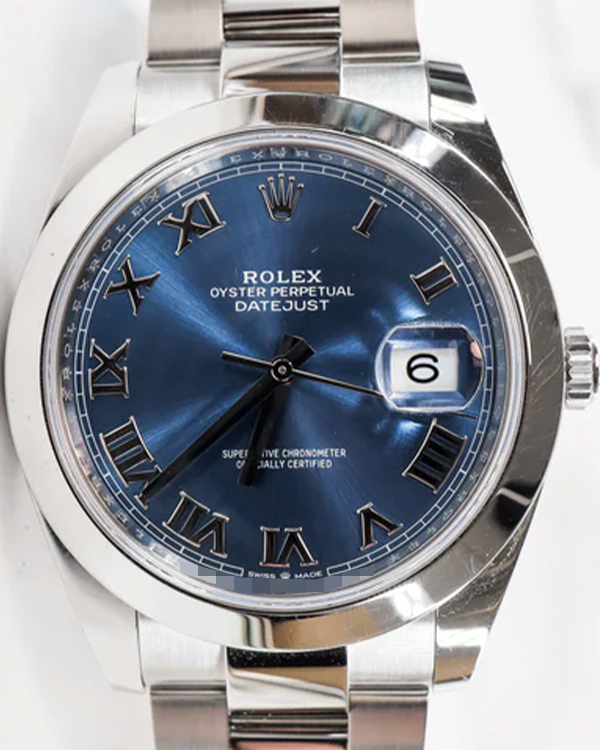 2021 Rolex Datejust 41MM Blue Dial Oyster Bracelet (126300)