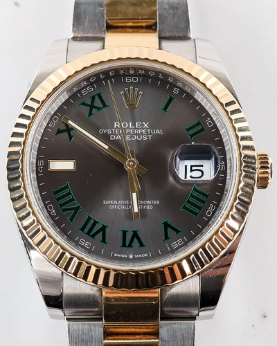 2021 Rolex Datejust "Wimbledon" 41MM Slate Dial Oyster Bracelet (126333)