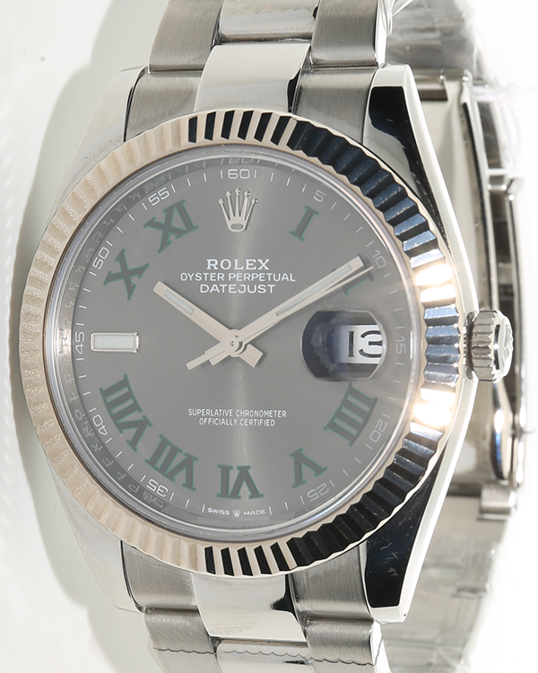 2020 Rolex Datejust "Wimbledon" 41MM Slate Dial Oyster Bracelet (126334)