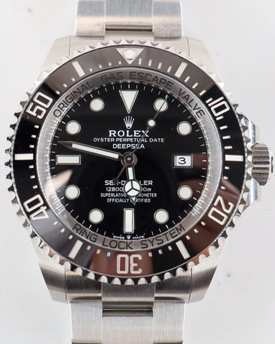 2022 Rolex Sea-Dweller Deepsea 44MM Black Dial Oyster Bracelet (126660)