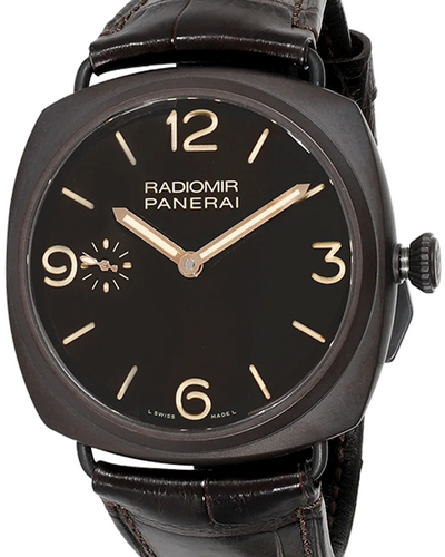 Panerai Radiomir 3 Days "Composite" 47MM Black Dial Leather Strap (PAM00504)