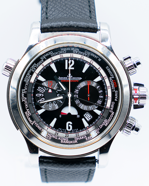 Jaeger-LeCoultre Master Compressor Extreme World Chronograph 46MM Black Dial Aftermarket Leather Strap (Q1768470)