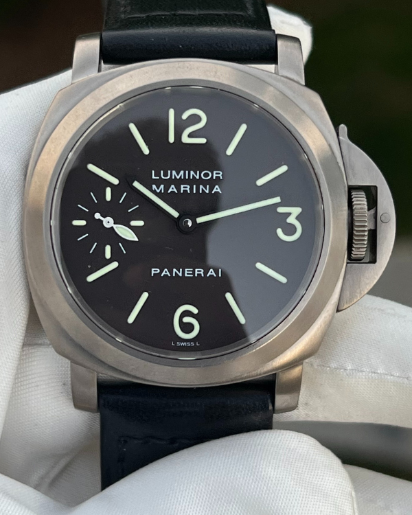 Panerai Luminor Marina 44MM Strap Titanium Black Dial (PAM00061)