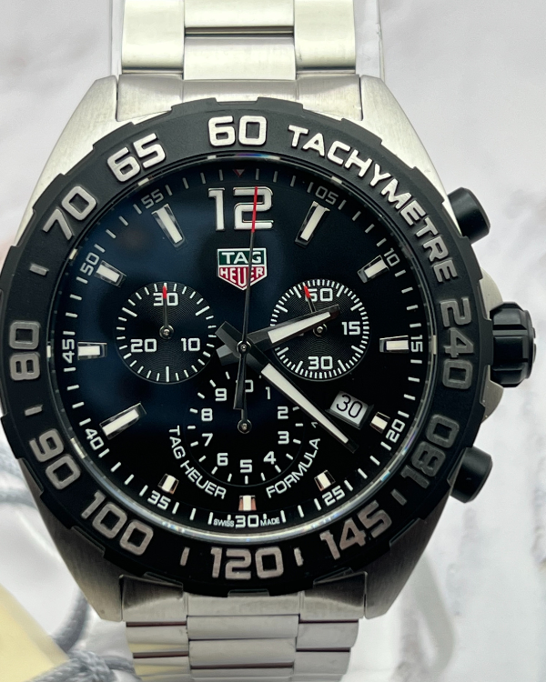 2022 TAG Heuer Formula 1 43MM Quartz Black Dial Steel Bracelet (CAZ1010.BA0842)