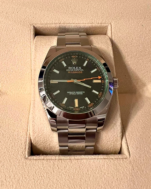 2020 Rolex Milgauss Oystersteel Black Dial (116400GV)