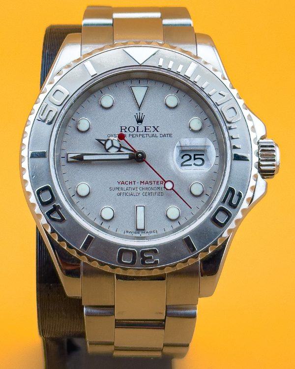 No Reserve - Rolex Yacht-Master 40MM Oystersteel Silver Dial (16622)