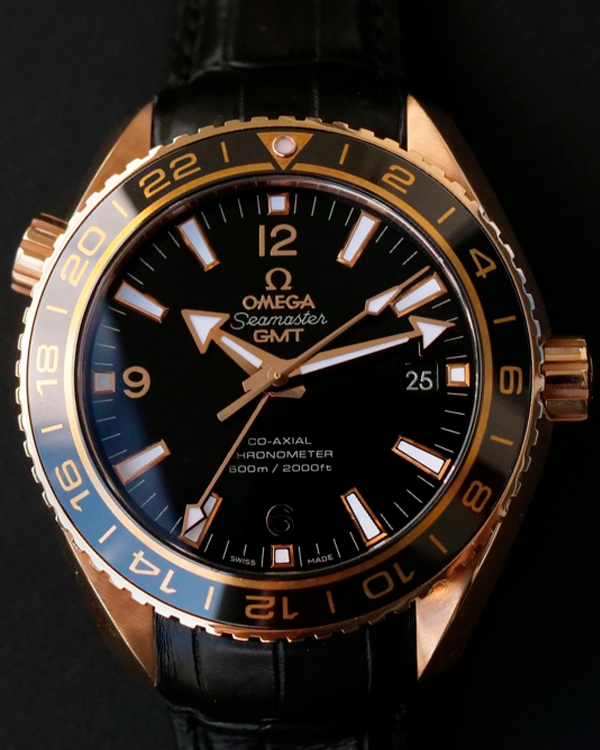 Omega Seamaster Planet Ocean 600M 43.5MM Black Dial Leather Strap (232.63.44.22.01.001)