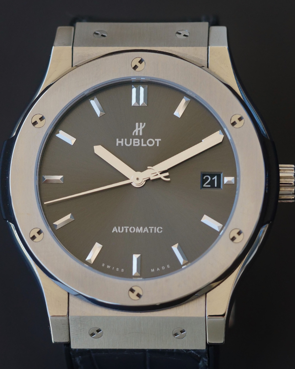 2021 Hublot Classic Fusion Racing 45MM Titanium Grey Dial (511.NX.7071.LR)