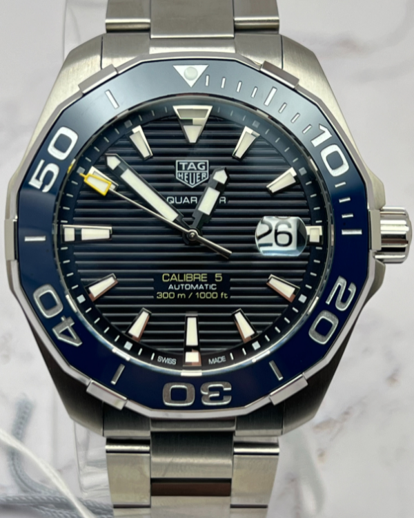 2020 TAG Heuer Aquaracer 300M 43MM Steel Blue Dial Bracelet (WAY201B.BA0927)