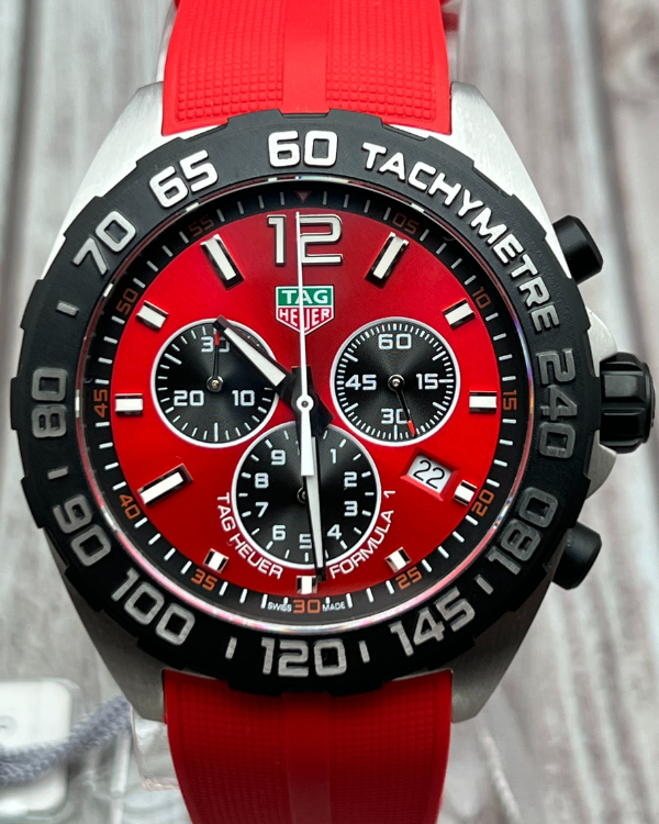 2023 TAG Heuer Formula 1 43MM Strap Steel Red Dial (CAZ101AN.FT8055)