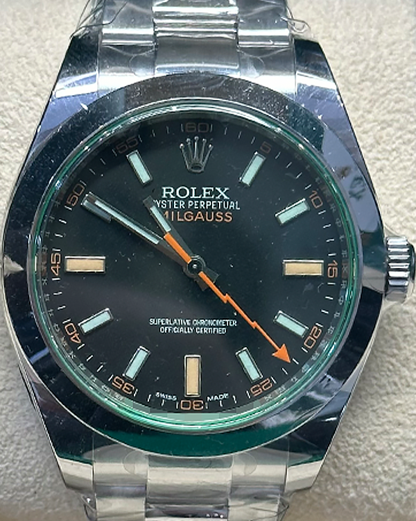 2020 Rolex Milgauss 40MM Black Dial Oyster Bracelet (116400GV)