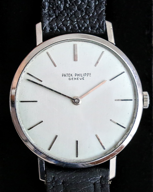 1965 Patek Philippe Calatrava 33MM White Gold Silver Dial (3537)