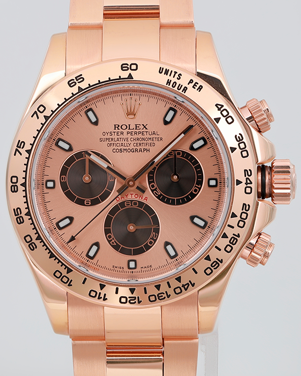 2009 Rolex Cosmograph Daytona 40MM Pink Dial Everose Gold Oyster Bracelet (116505)