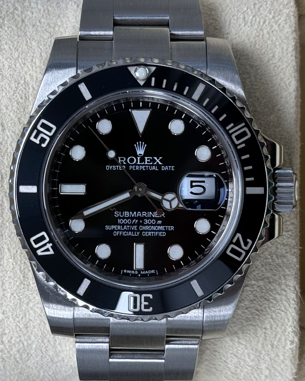 2011 Rolex Submariner Date 40MM Black Dial Oyster Bracelet (116610LN)