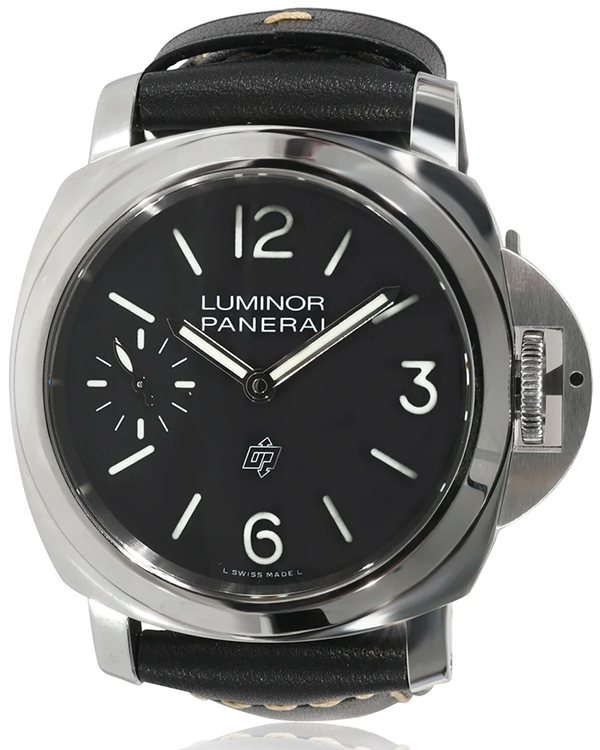 Panerai Luminor Logo 42MM Black Dial Leather Strap (PAM01084)