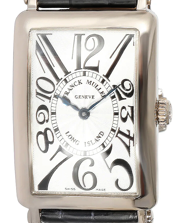 Franck Muller Long Island 26MM Silver Dial Leather Strap (950 QZ)