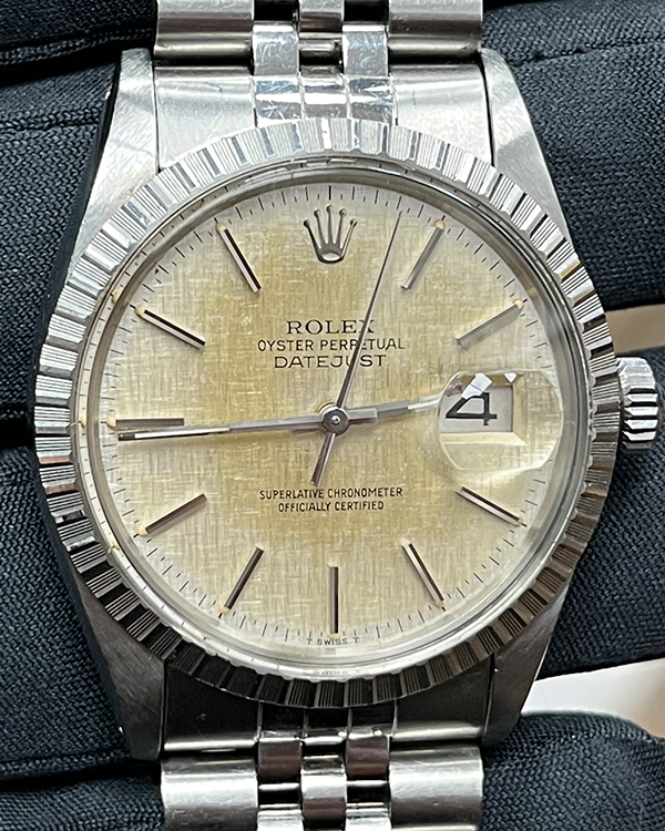 Rolex Datejust 36MM "Linen" Champagne Dial Jubilee Bracelet (16030)