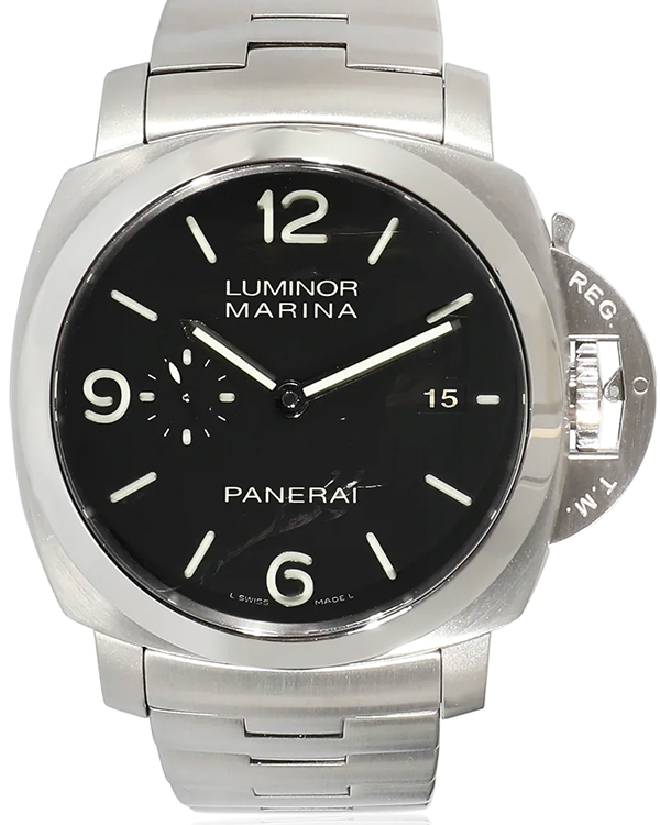 2014 Panerai Luminor Marina 1950 3 Days 44MM Black Dial Steel Bracelet (PAM00328)