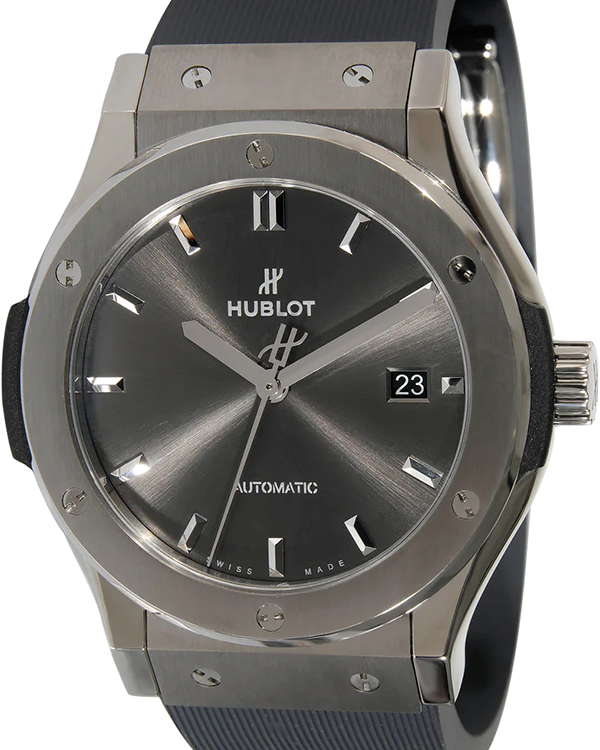 Hublot Classic Fusion Racing 42MM Black Dial Rubber Strap (542.NX.7071.RX)