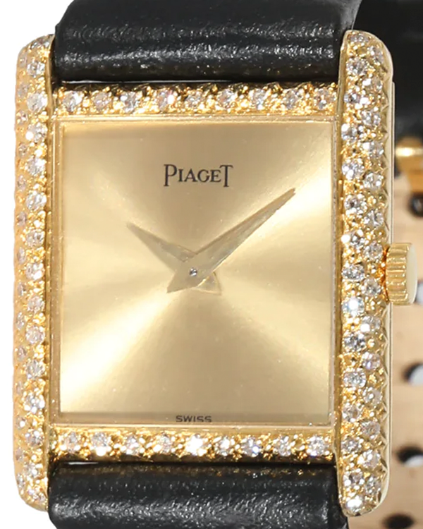 1983 Piaget Classique Vintage 19MM Champagne Dial Leather Strap