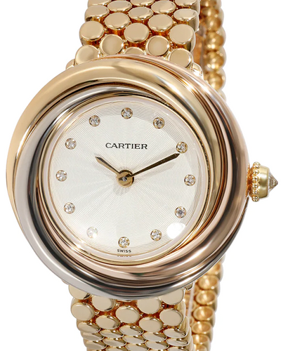 Cartier Trinity 26.5MM Quartz Ivory Dial Yellow gold Bracelet (WG200258)